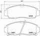 Brembo Σετ Τακάκια Πίσω για Honda FR-V