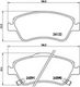 Brembo Brake Pad Rear for Toyota Auris / Corolla