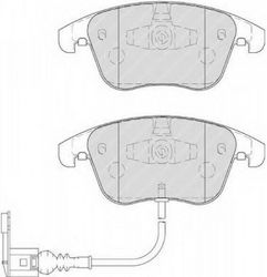Ferodo Спирачна накладка Преден за Фолксваген Тигуан