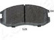 Ashika Brake Pad Front for Mitsubishi Colt