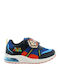 Disney Παιδικό Sneaker MB000045 με Σκρατς & Φωτάκια για Αγόρι Super Mario Μπλε