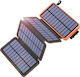 Foldable Solar Power Bank 20000mAh mit 2 USB-A Anschlüssen Schwarz