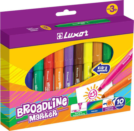 Luxor Luxor Jumbo Zeichenmarker Dicke Set 12Stück