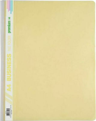 A&G Paper Clipboard with Spring for Paper A4 Yellow Premium 1pcs