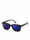 Izipizi Unisex Sonnenbrille mit Kunststoff Gestell Tortoise Mirror
