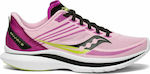 Saucony Kinvara 12 Γυναικεία Αθλητικά Παπούτσια Running Ροζ