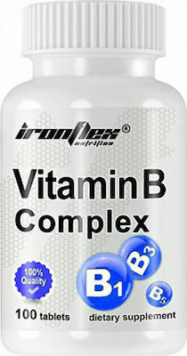 Ironflex Nutrition Vitamin B Complex Vitamin for Hair & Skin 100 tabs