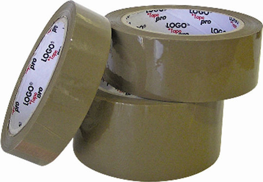 Logo Ταινία Συσκευασίας Καφέ 36mm x 66m σε Καφέ Χρώμα