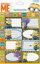 Gim Minion Notebook Labels 8pcs