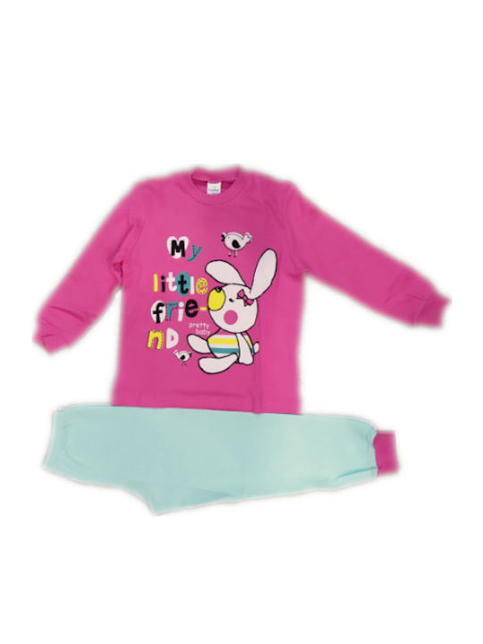 Pretty Baby Kinder Schlafanzug Winterlich Fuchsie