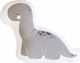 A Little Lovely Company Crib Decorative Pillow Brontosaurus Gray