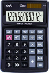 Deli M040 Calculator 12 Digits in Black Color