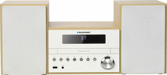 Blaupunkt Ηχοσύστημα 2.0 MS45BT 300W με CD Player, WiFi και Bluetooth Λευκό