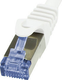 LogiLink S/FTP Cat.7 Ethernet Network Cable 1m White 1pcs