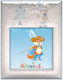 Slevori Gestiefelter Kater Kinder Fotorahmen Silber Blau 10x10cm