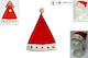 Christmas Caps Santa Claus Red 28x40cm.