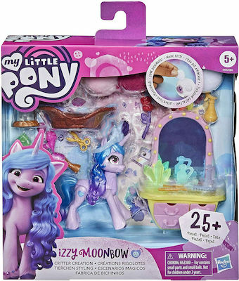 Hasbro Miniature Toy Sparkling Scenes Izzy Moonbow My Little Pony for 5+ Years 7.5cm. (Various Designs/Assortments of Designs) 1pc