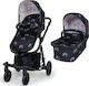 Cosatto Giggle Quad Adjustable 2 in 1 Baby Stroller Suitable for Newborn Night Rainbow