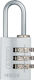 Abus Aluminum Padlock Brass Combination 20mm Silver 1pcs