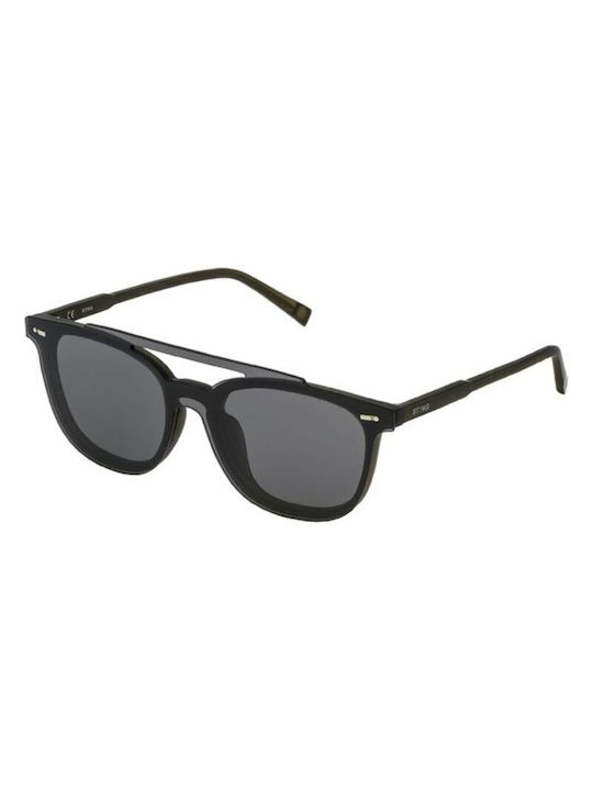 Sting Men's Sunglasses with Black Plastic Frame and Gray Lens SST089 J04X