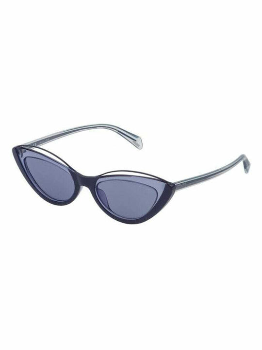 Police Sonnenbrillen mit Lila Rahmen und Blau L...