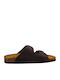 Leather Women's Flat Sandals Anatomic Marron
