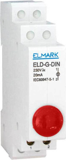 Elmark Single Panel Indicator Light Red