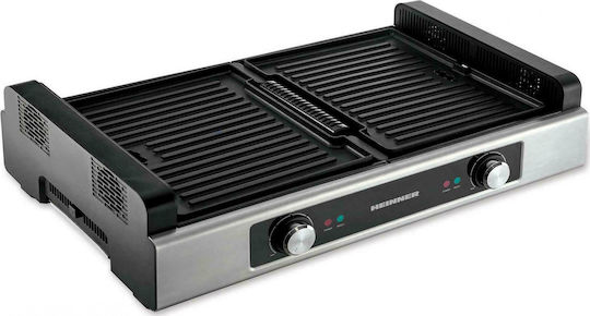 Heinner Tabletop 1800W Electric Grill with Adjustable Thermostat 54cmx23cmcm