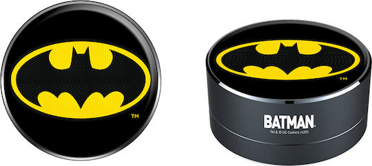 ERT Group Batman Bluetooth-Lautsprecher 3W mit Radio und Akkulaufzeit bis zu 2.5 Stunden Black