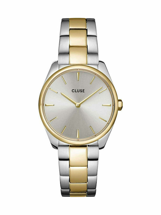 Cluse Feroce Petite Women's Watch with Gold Metal Bracelet