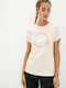 New Balance Damen Sportlich T-shirt Rosa