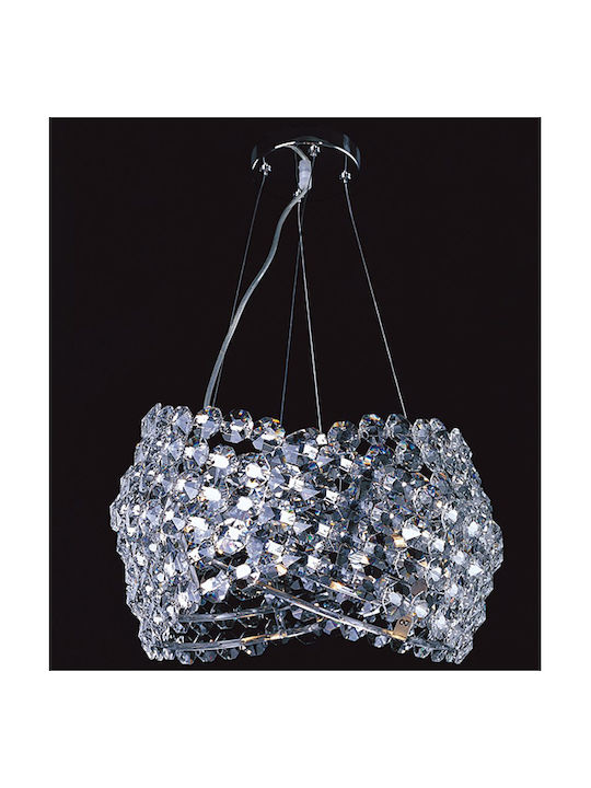 Keskor Chandelier Ø45cm with Crystals Transparent Keskor Chandelier Ø45cm with Crystals Transparent