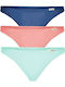 Natural Sense III Women's Brazil 3Pack Turquoise/Coral/Blue