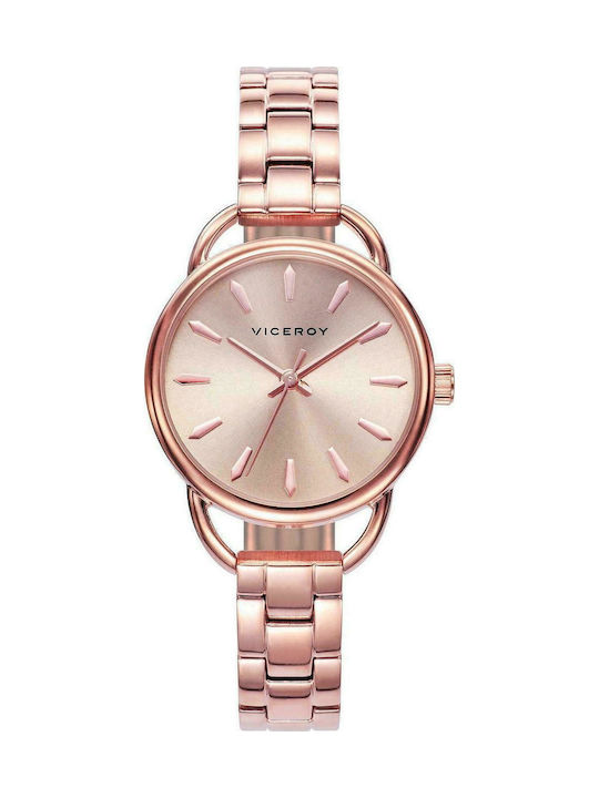 Viceroy Watch with Pink Gold Metal Bracelet