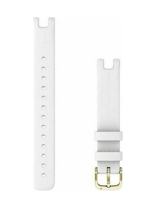 Garmin Λουράκι Δερμάτινο White (Garmin Lily)