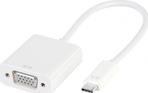 Vivanco Convertor USB-C masculin în VGA feminin Alb 1buc 45255