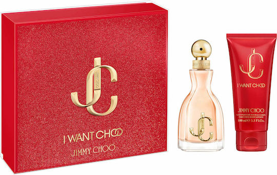Jimmy Choo I Want Choo Дамски Комплект с Лосион за Тяло 2 Бройки