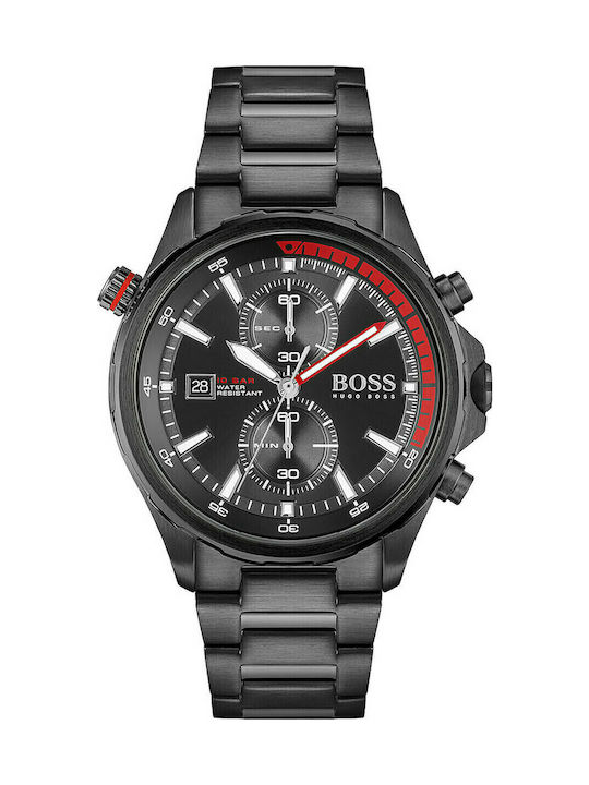 Boss Globetrotter Ανδρικό Ρολόι 46mm Χρονογράφο...