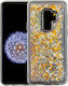 Liquid Glitter Back Cover Σιλικόνης Χρυσό (Galaxy S9+)