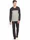 Vamp Men's Winter Cotton Pajamas Set Gray