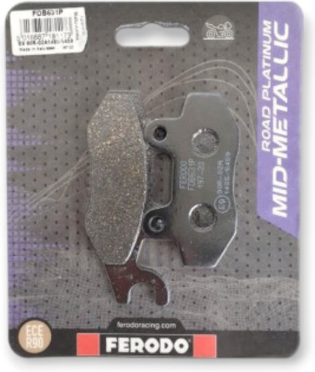 Ferodo Τακάκια Μοτοσυκλέτας Πίσω Platinum για Triumph Tiger 1050 για Kawasaki ZX 130 Modenas Kriss / X-CITE / Kriss II / Kristar 125 Triumph Trophy / Tiger 1050