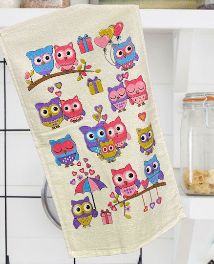 Linea Home Owl Чаена Кърпа От 100% Памук 30x50см