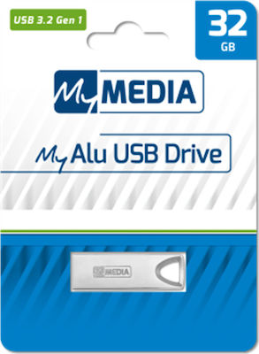 Verbatim MyMedia My Alu 32GB USB 3.2 Stick Silber