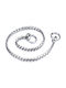 Pet Interest Brass Snake Chain Dog Choker Chain in Silver color L 0,3x45εκ.