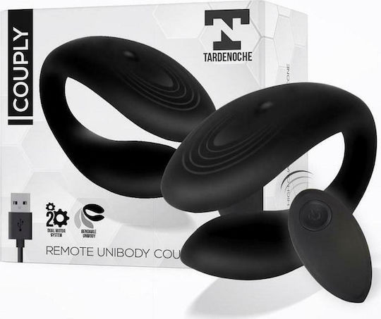 Tardenoche Couply Remote Unobody Couple Toy Vibrator for Couples with Remote Control Black