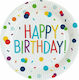 Amscan Confetti Happy Birthday Party Plate for ...