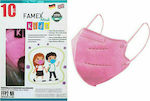 Famex Disposable Protective Mask FFP2 NR Kids Pink 1pcs