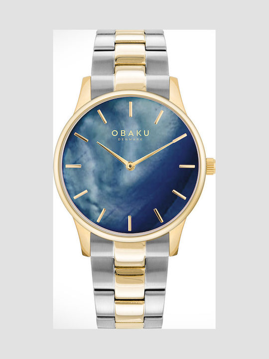 Obaku Lyng Lille Damen Uhr mit Metallarmband