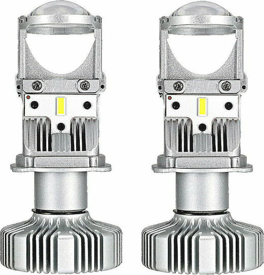 NovSight Lampen Auto N26 H4 LED 6500K Kaltes Weiß 12-24V 90W 2Stück