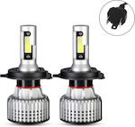 NovSight Lamps Car N12 H4 LED 6500K Cold White 12-24V 72W 2pcs